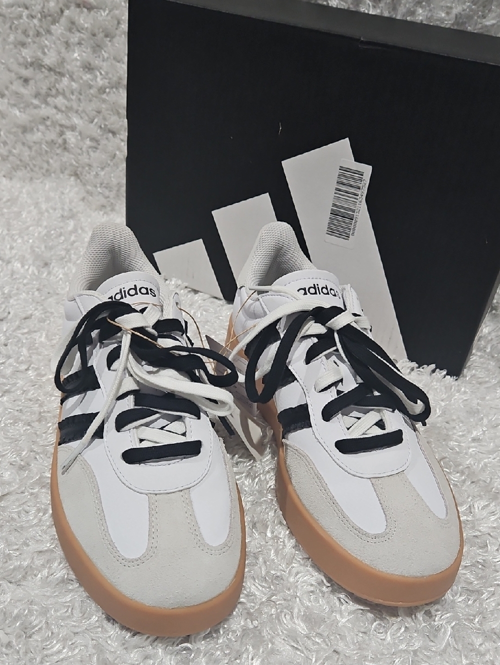 Adidas Barreda Leather Suede Sleek Sneakers - Picture 3 of 12
